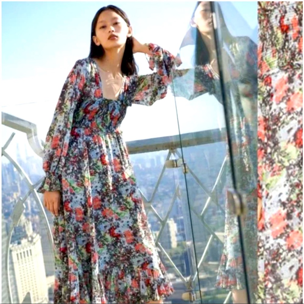 CINQ A SEPT LEIGH FLORAL DRESS ❤️IN STORES❤️
